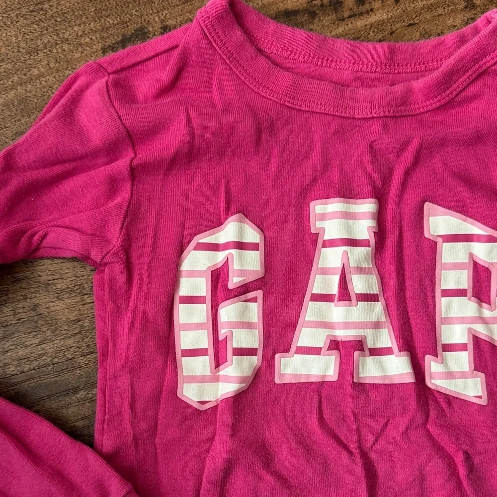 GAP Kids Fuchsia and Striped Pajama Set